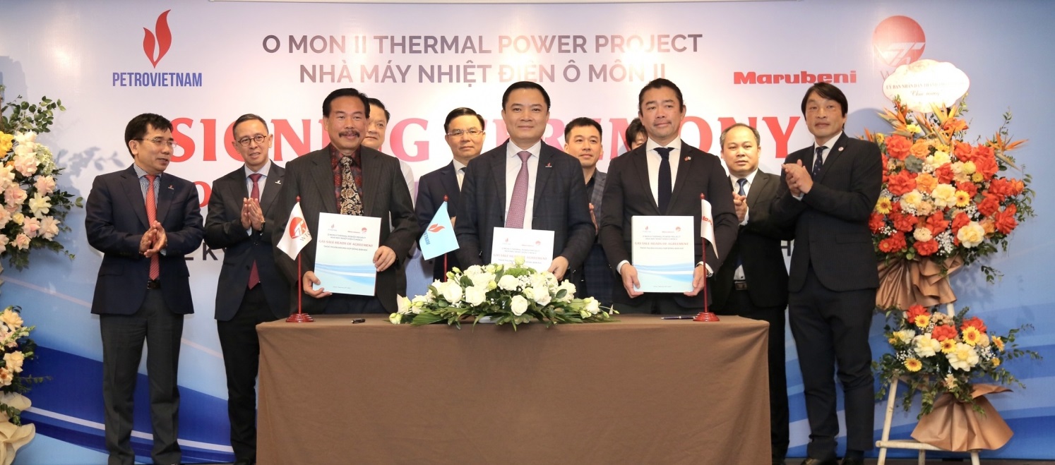 Lễ ký Thỏa thuận khung Hợp đồng bán khí cho Dự án Nhà máy Nhiệt điện Ô Môn II giữa Petrovietnam, WTO và Marubeni Corporation